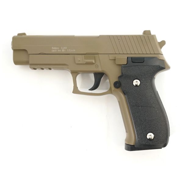 Страйкбольный пистолет Galaxy G.26D (Sig Sauer 226) песочный
