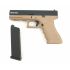 Страйкбольный пистолет KJW Glock G17 Gas GBB Tan (KP-17-TAN)